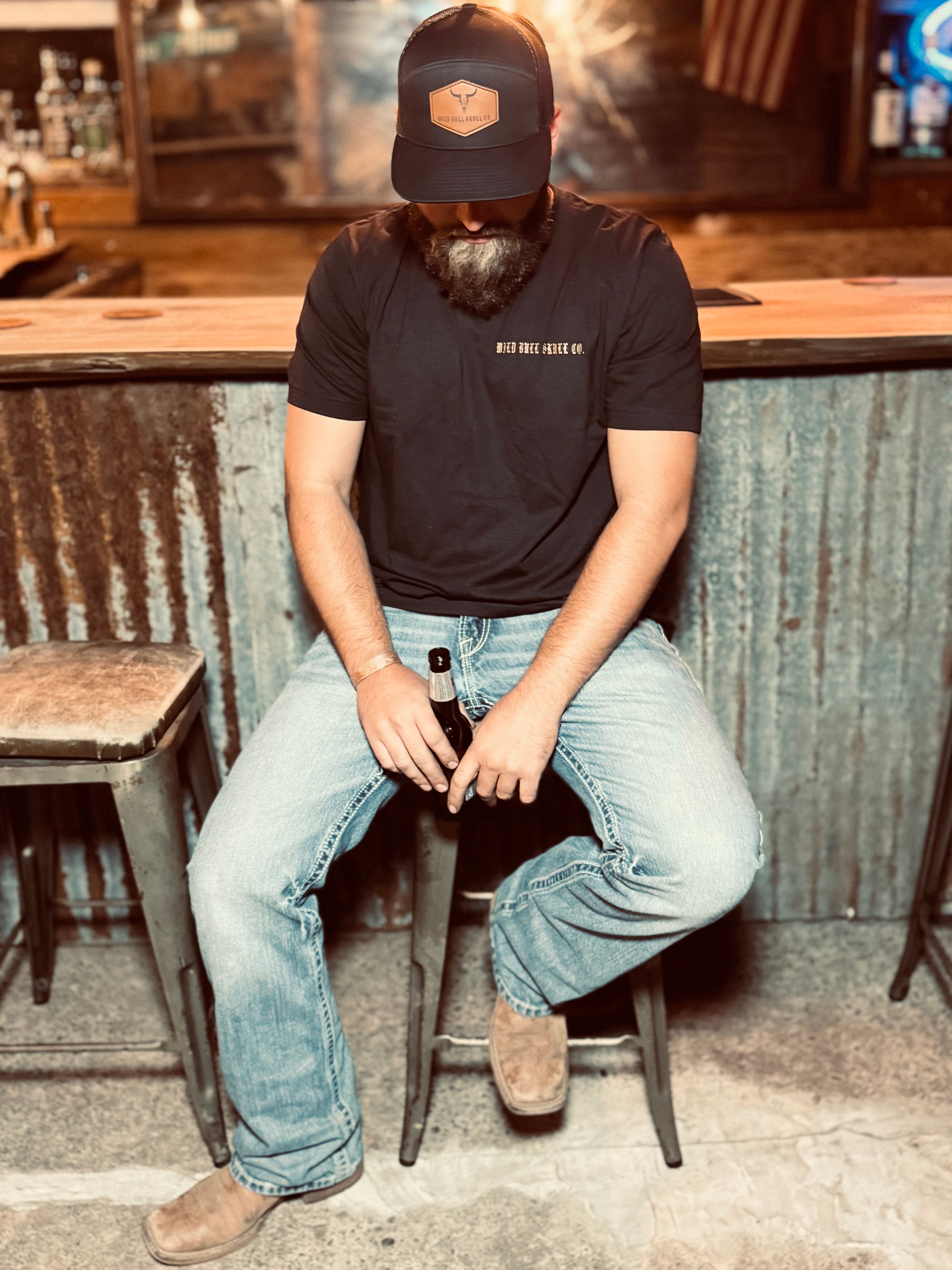 Adult Unisex OG Collection Short Sleeve T-shirt Black/Brown