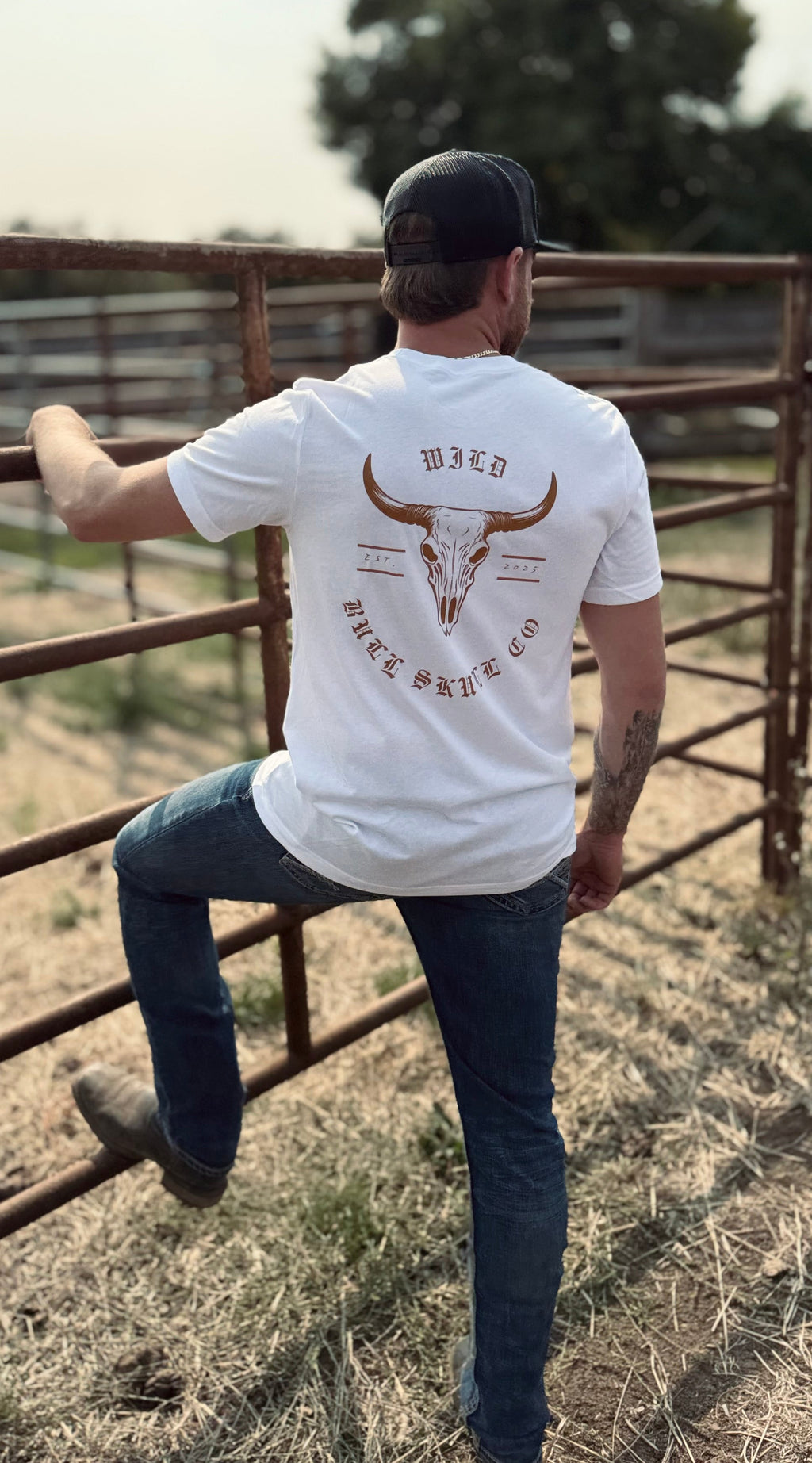 Adult Unisex OG Collection Short Sleeve T-shirt White/Brown