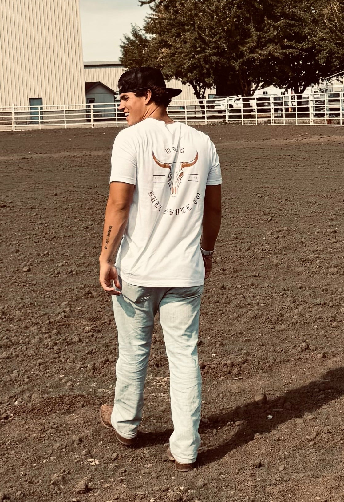 Adult Unisex OG Collection Short Sleeve T-shirt White/Brown